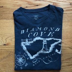 J crew ringspun jersey short graphic T-shirt